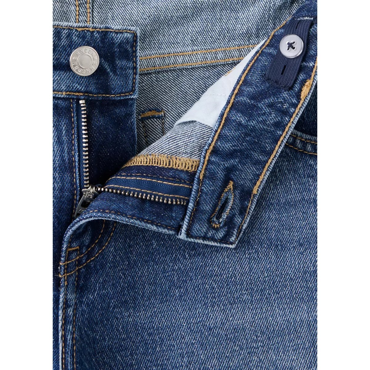 Jean de grossesse droit bleu foncé, MANGO