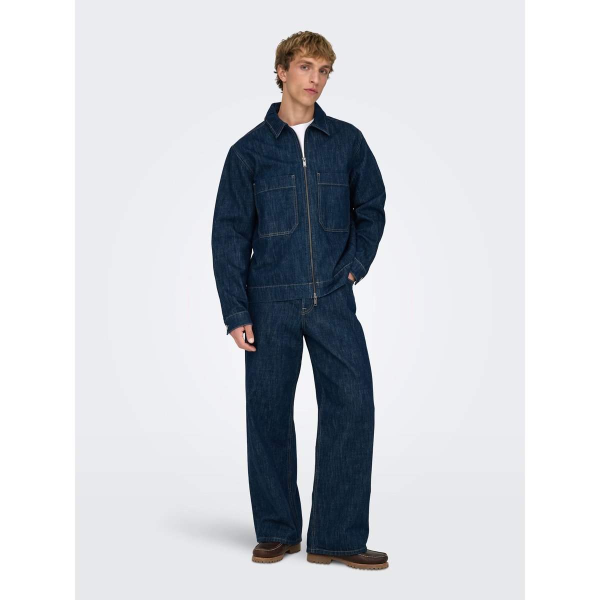 Veste En Jean dark blue denim, ONLY & SONS