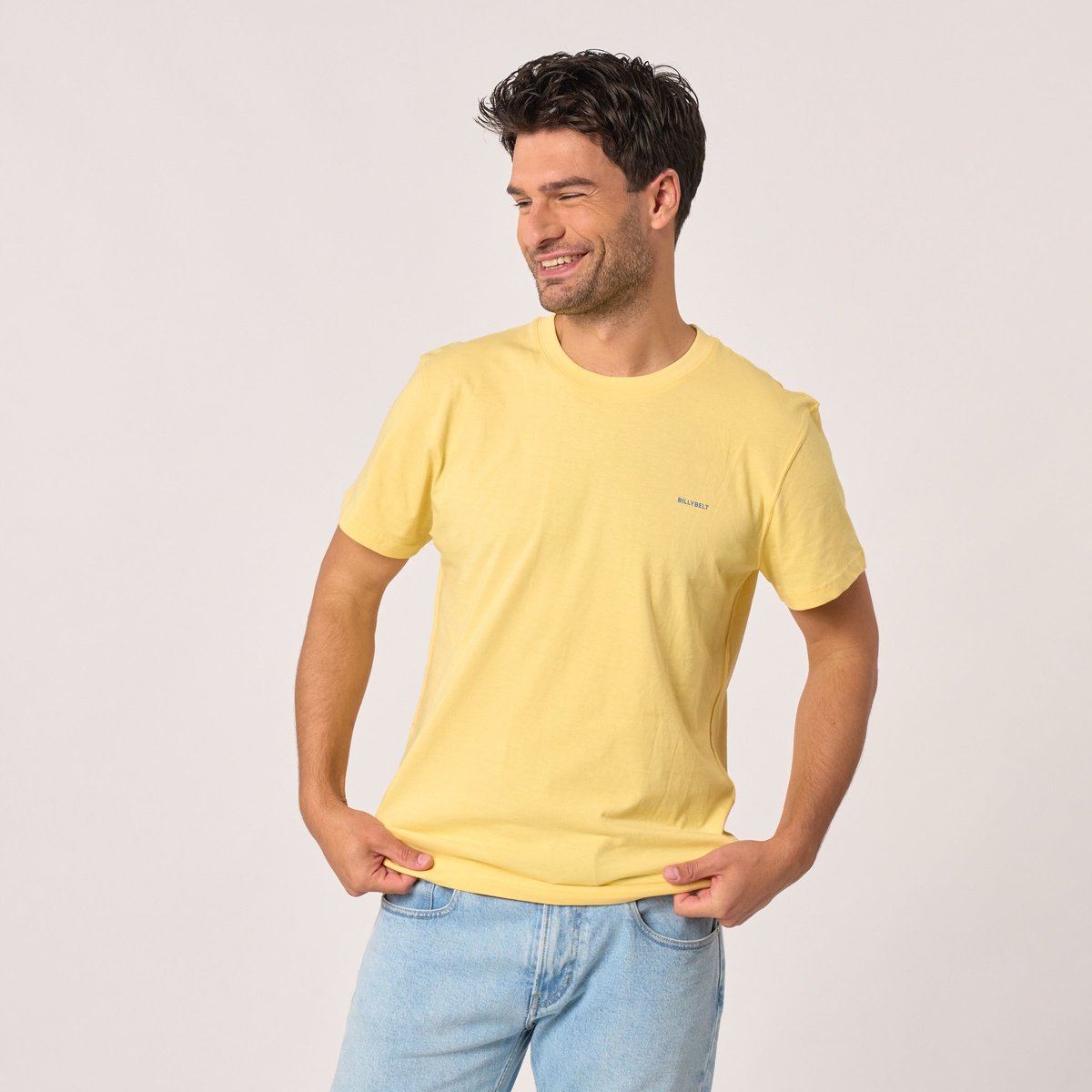 T-shirt en coton biologique BILLY jaune, BILLYBELT