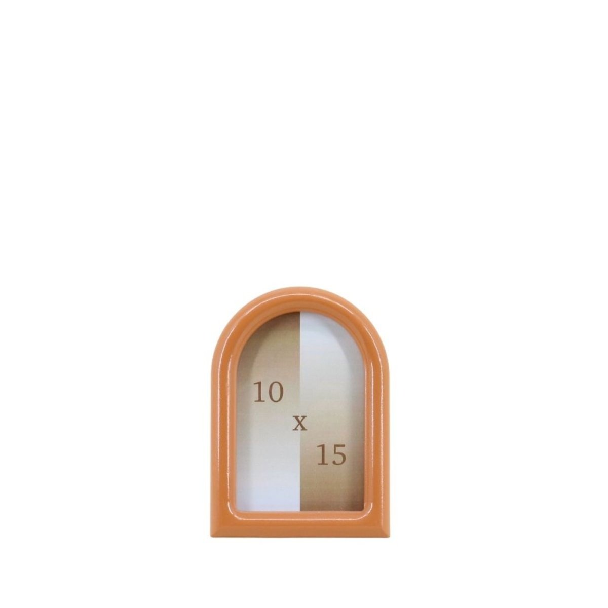 Cadre photo 10x15cm forme arche marron, ORNAMI