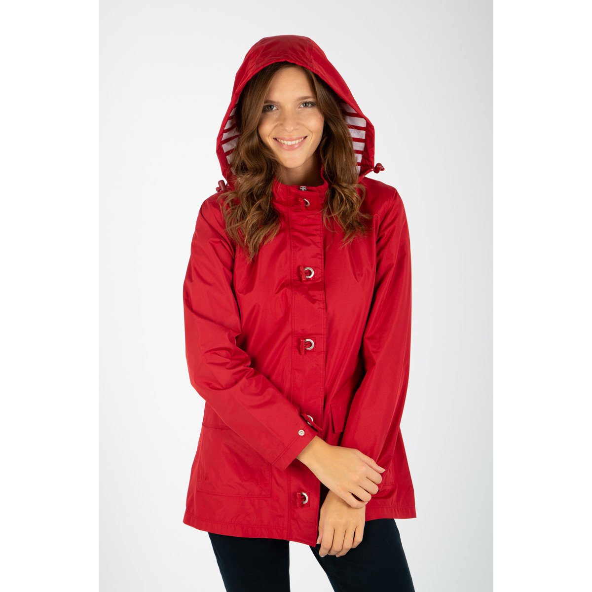 Parka imperméable Audierne braise, ARMOR-LUX