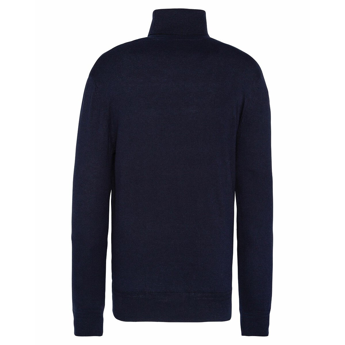 Pull col roulé bleu marine, SCHOTT
