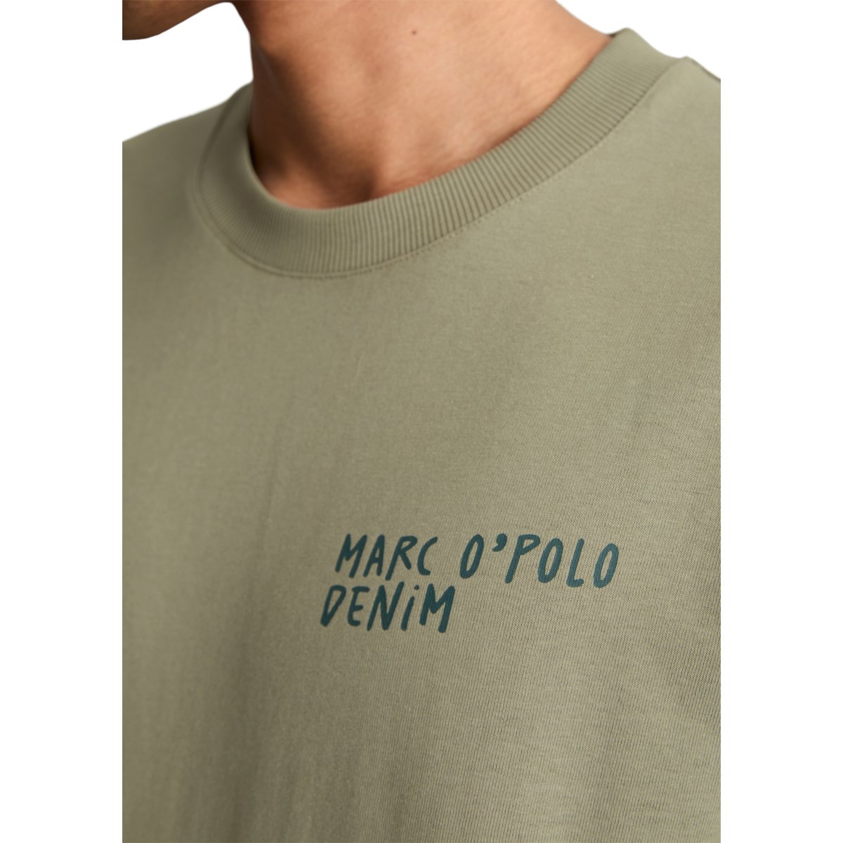 T-shirt Crayfish Capsule avec impression dans le dos vert, MARC O’POLO DENIM