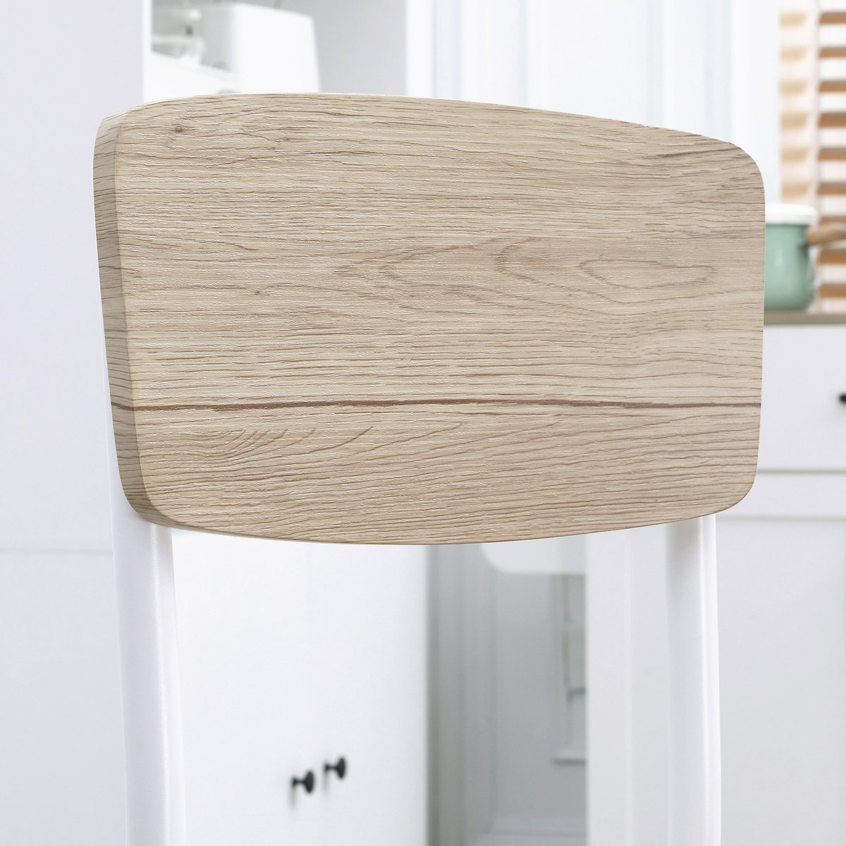 Ensemble de table à manger MDF Bois naturel bois naturel et blanc, HOMCOM
