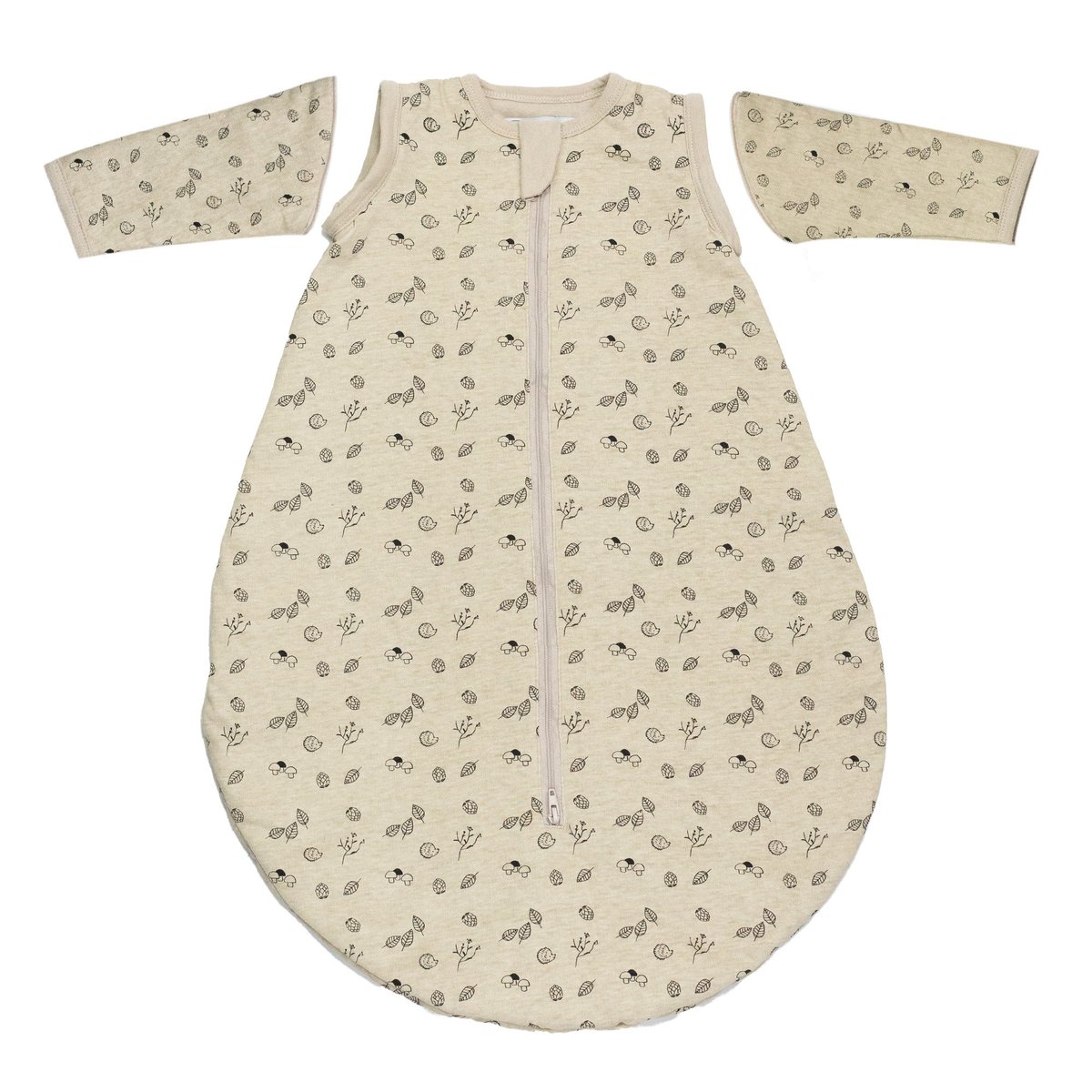 Gigoteuse à manches amovibles beige, noir, TROIS KILOS SEPT