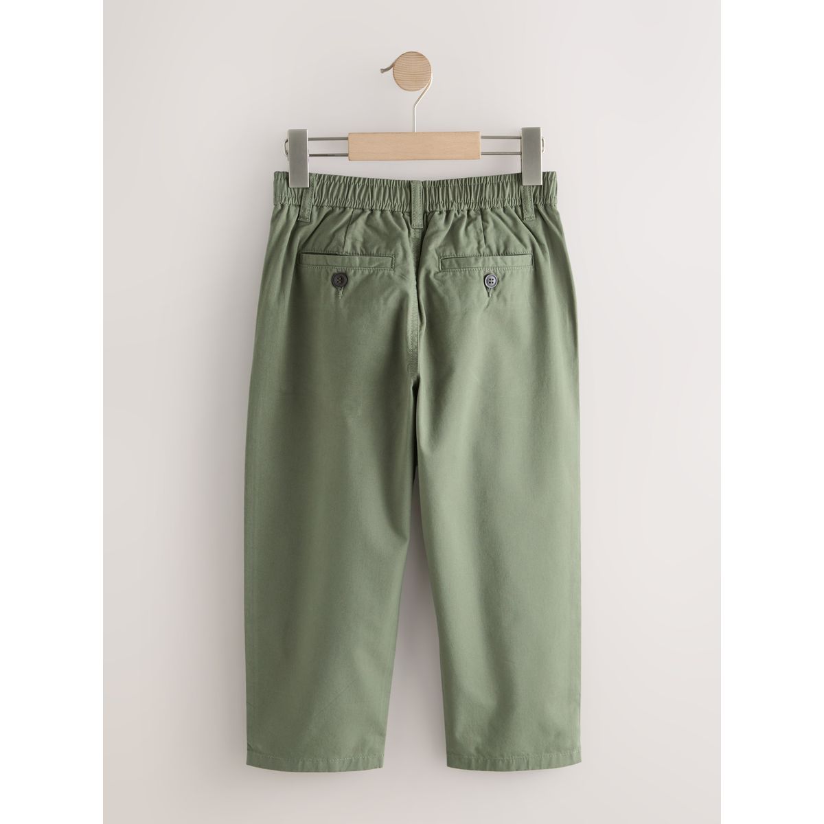 Pantalon chino à pinces vert kaki, NEXT
