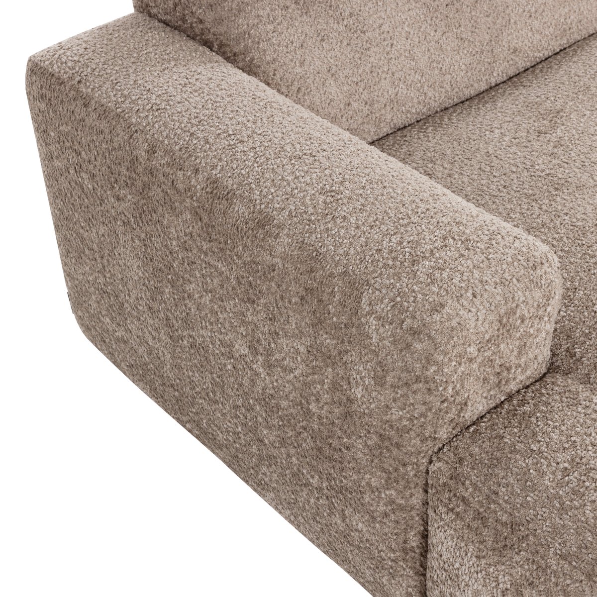 Élément chaise longue gauche laine MOJO BASE sable foncé, WOOOD
