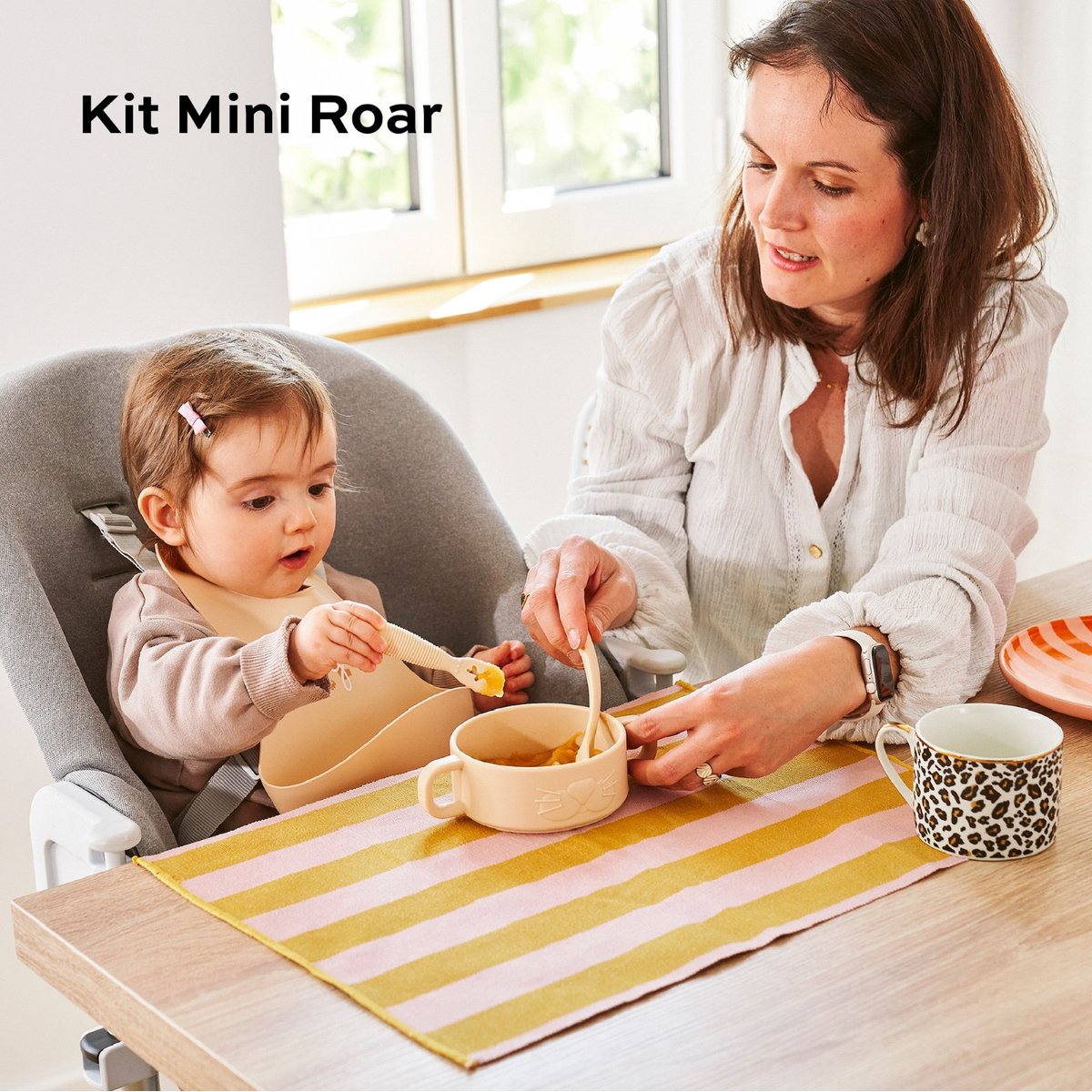Coffret premiers repas bébé beige, BABYMOOV