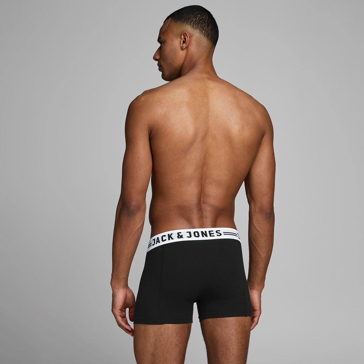 Confezione da 3 boxer nero + nero + nero, JACK & JONES