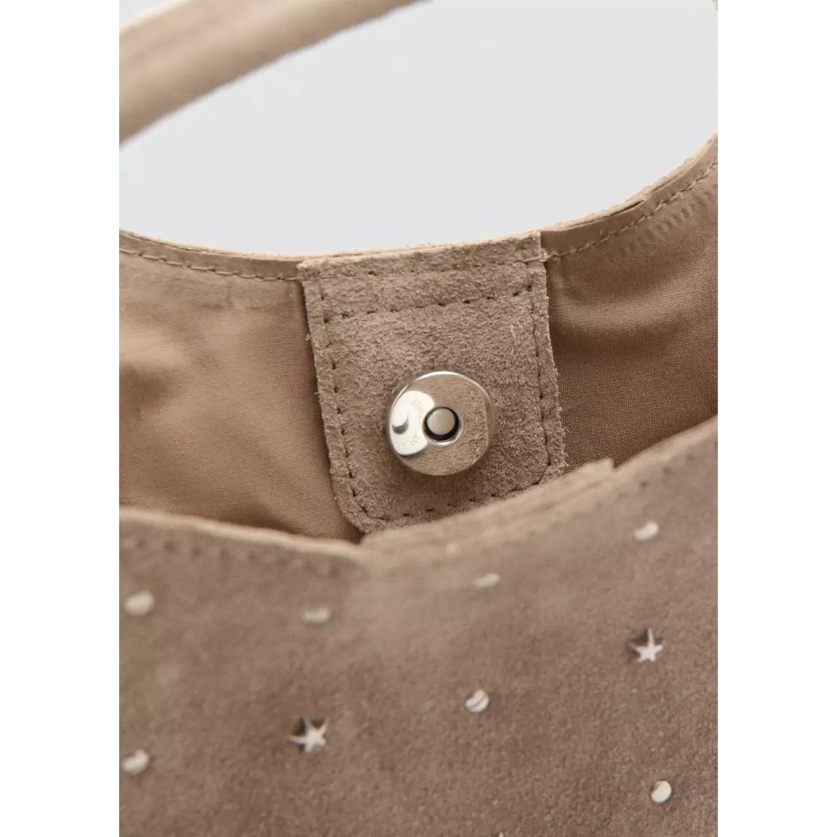 Sac clouté cuir sable, MANGO KIDS