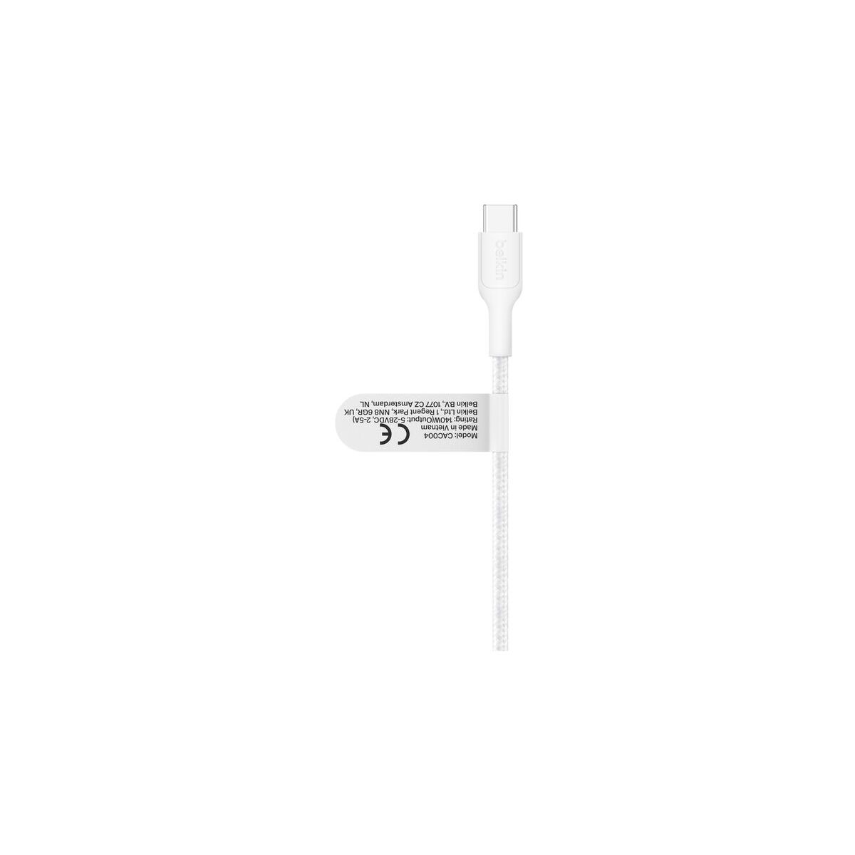 Câble de charge 1.5M 140W Blanc couleur unique, BELKIN