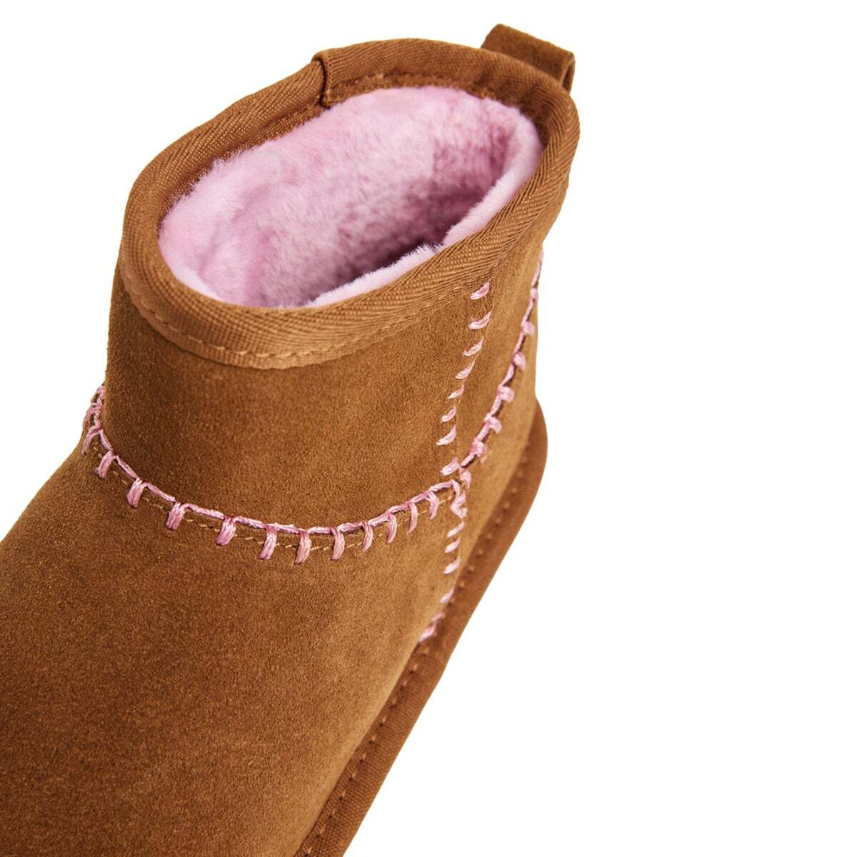 Bottines En Daim Avec Clous brun tabac, PEPE JEANS