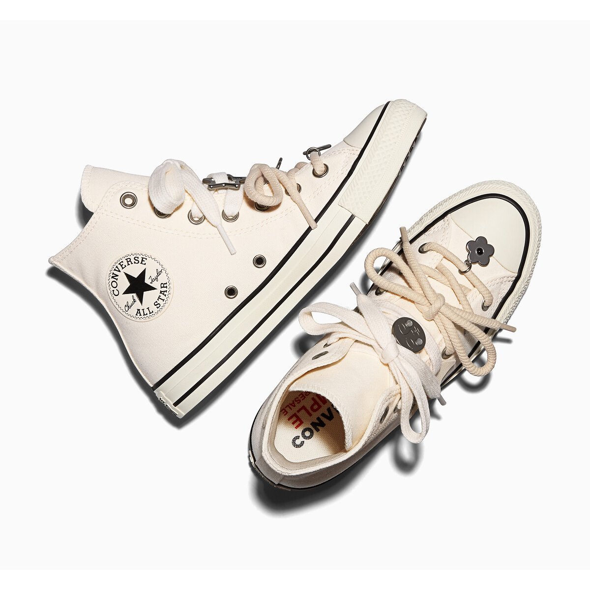 Sneaker CHUCK TAYLOR ALL STAR HI PORTABLE HEIRLOOM ecru, CONVERSE
