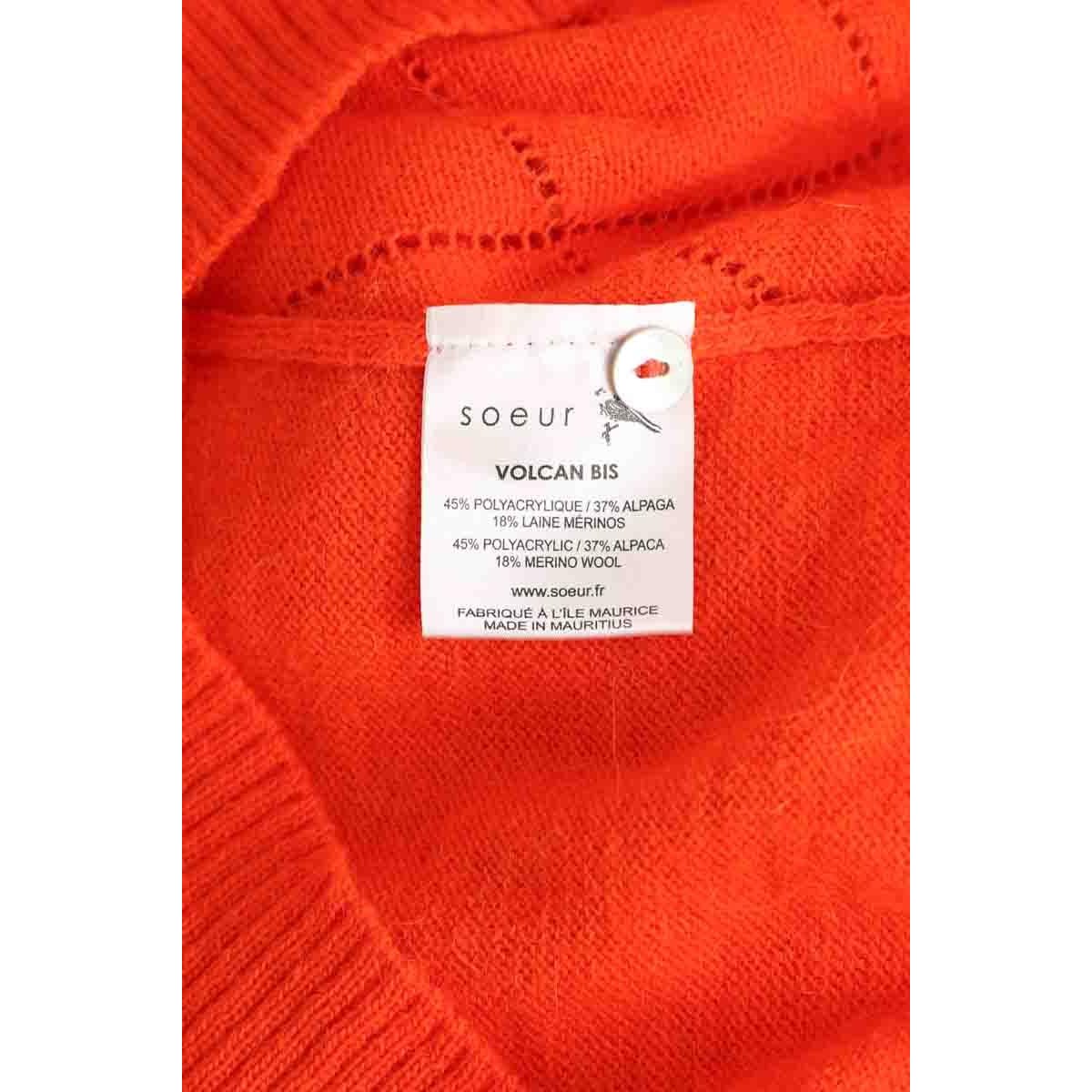Cardigan - Très Bon État rouge, SOEUR