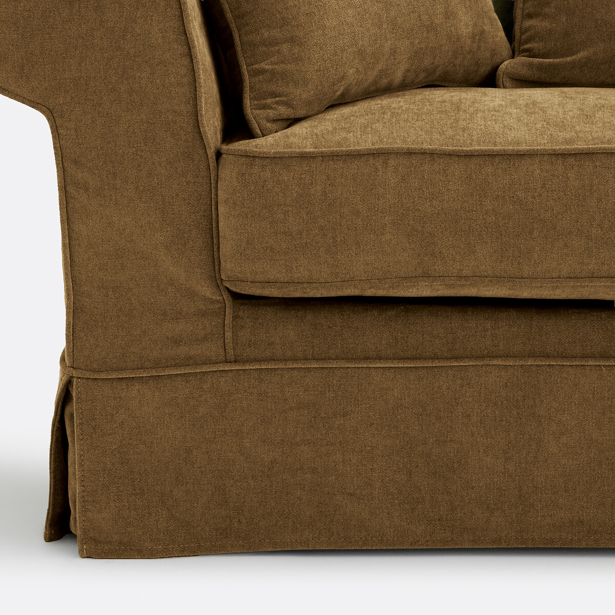 Canapé 2, 3, ou 4 places, déhoussable, en polyester chiné, ADELIA bronze, LA REDOUTE INTERIEURS