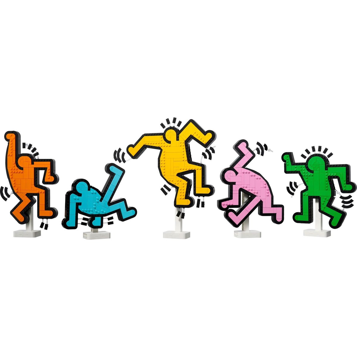 LEGO Art - Keith Haring : Les Figures Dansantes 31216 - Kit de Construction Créatif couleur unique, LEGO