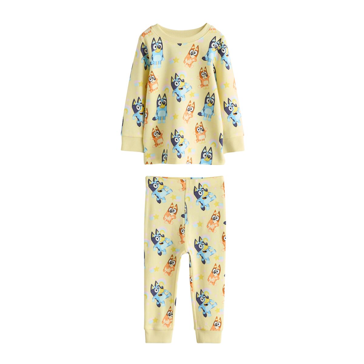 Pyjama douillet, lot de 3 bleu/jaune, NEXT