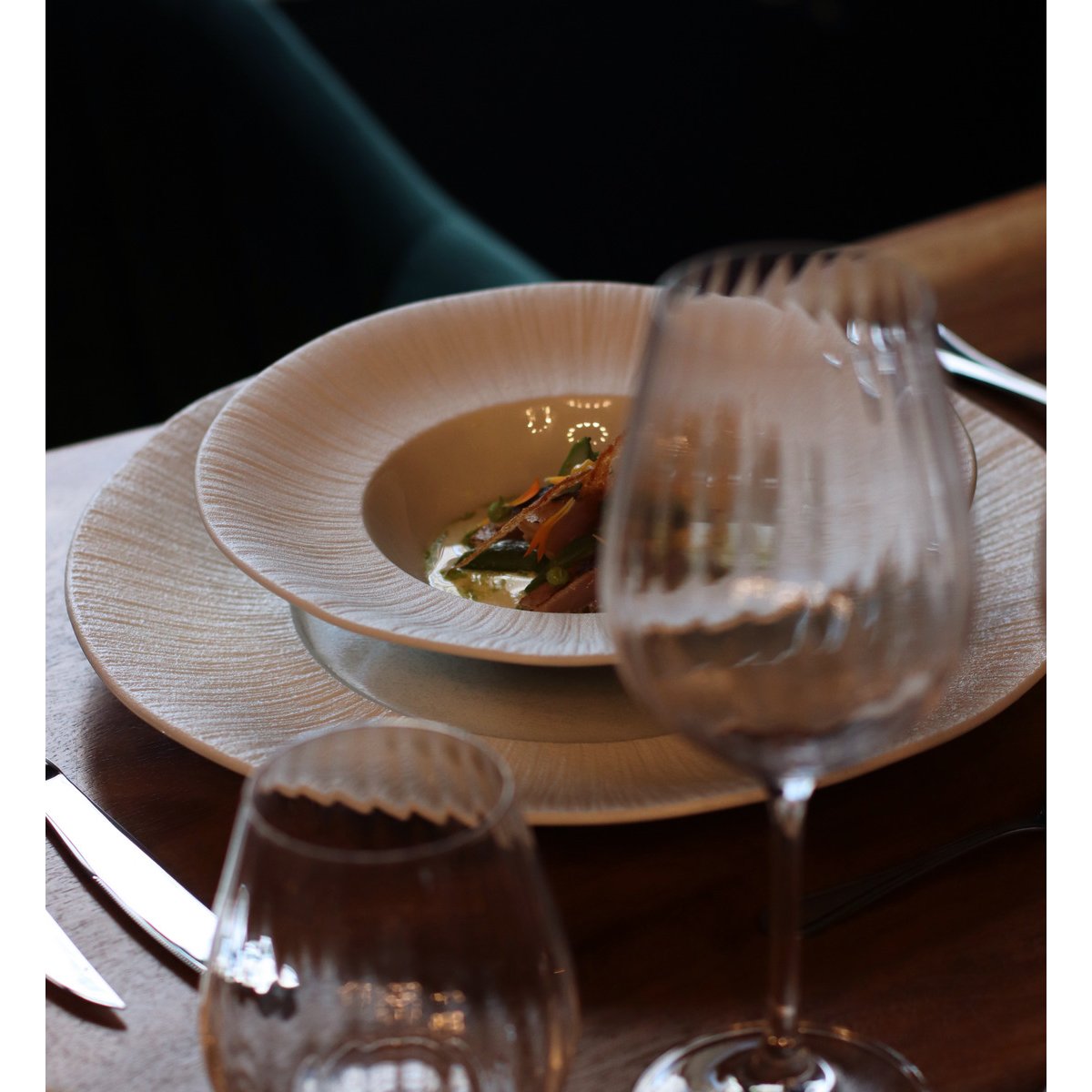 Assiette gourmet beige, OGO LIVING