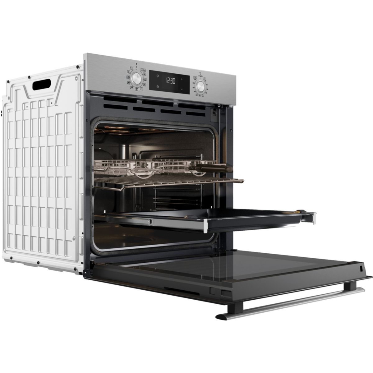 Four encastrable OMR58RU0ZX - Hydrolyse - Pyrolyse - Chaleur pulsée - Ajout Vapeur - Grill Amovible Twist couleur unique, WHIRLPOOL