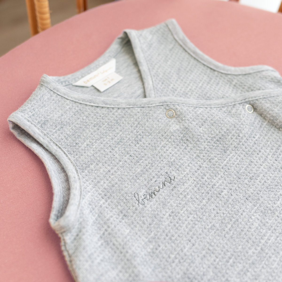 Gigoteuse sans manches été - TOG 1 Coton bio douceur mix grey, BEMINI