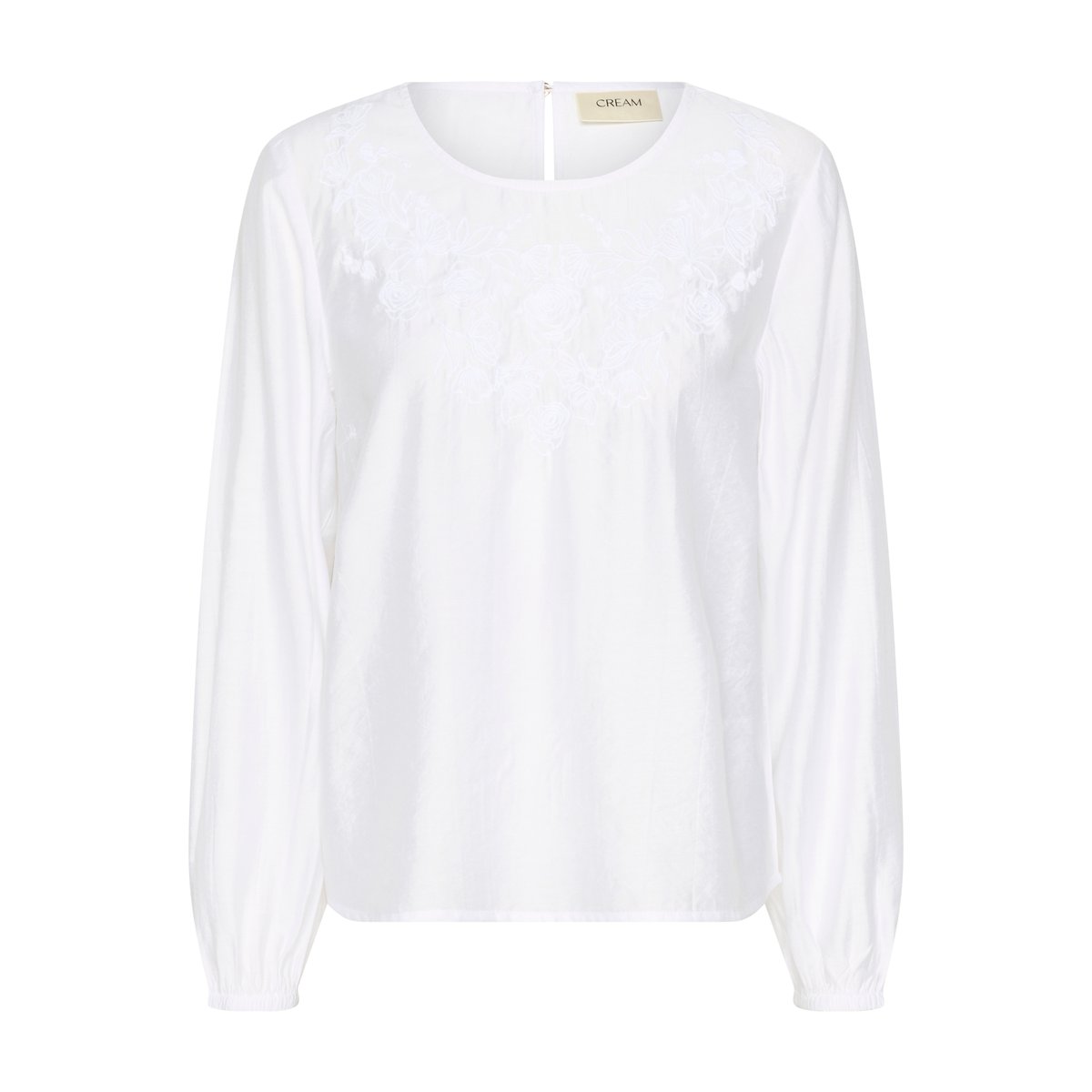 Blouse à manches longues blanc snow white, CREAM