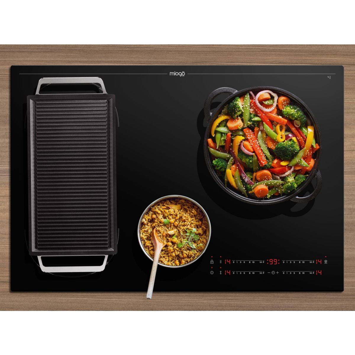 Plaque induction MHI801SH SmartHood noir, MIOGO