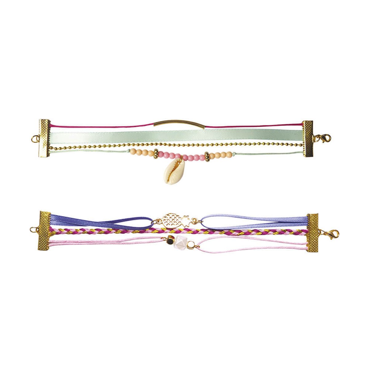 2 Bracelets Bohèmes multicolore, JANOD