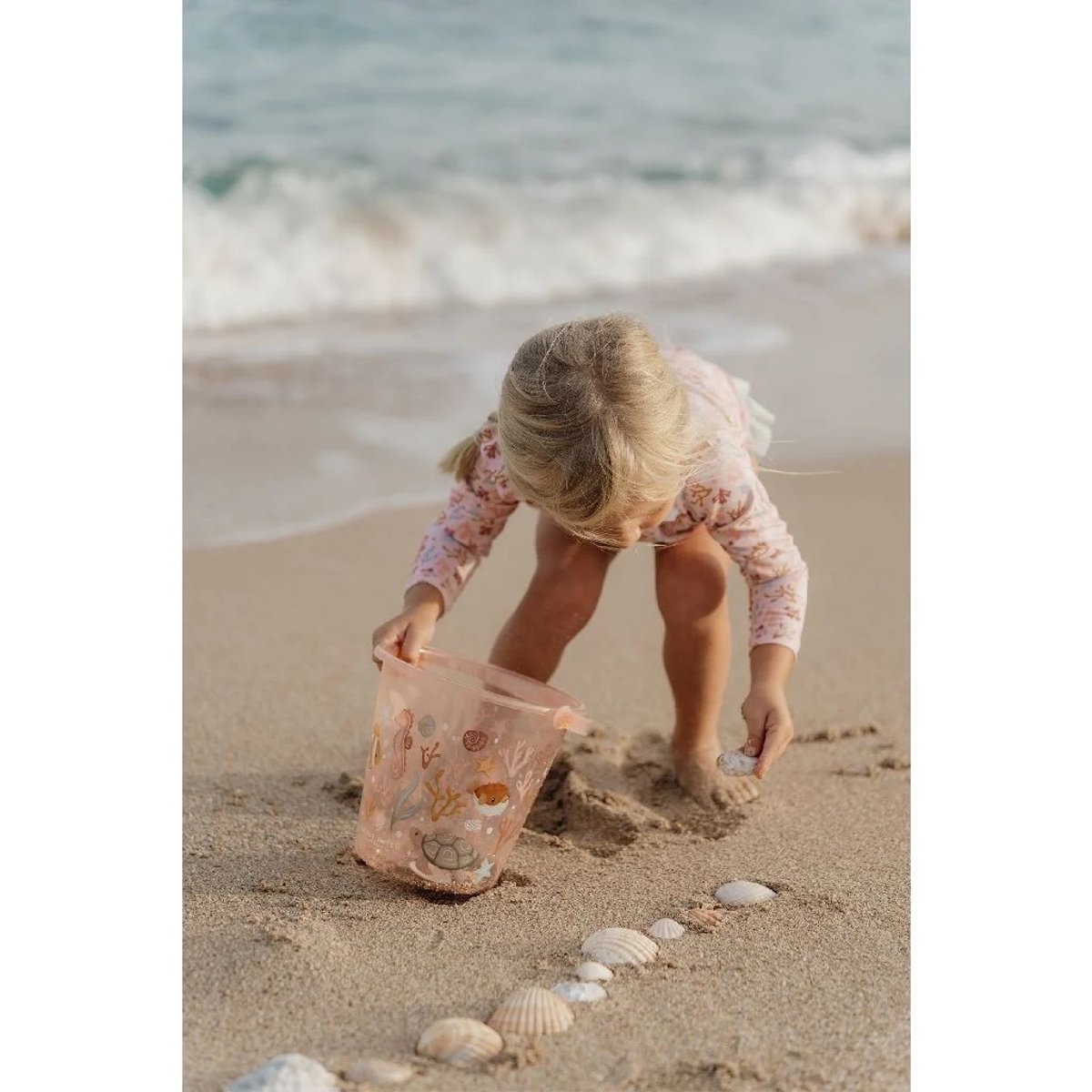 Seau de plage - Ocean Dreams Pink rose, LITTLE DUTCH