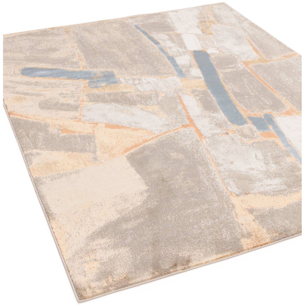Tapis tissé plat moderne MARBLE beige, NOVATREND