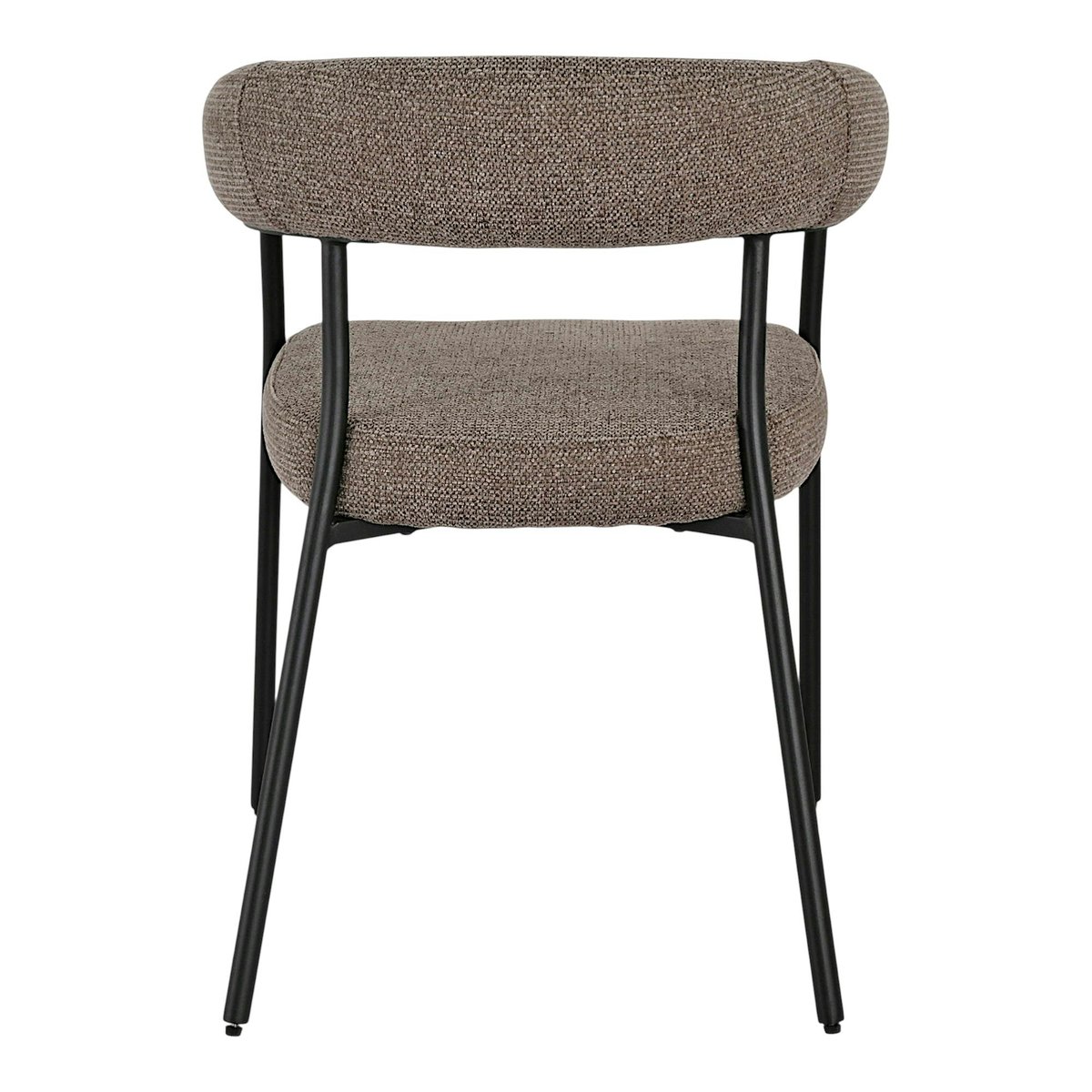 Chaise de salle à manger marron avec dossier bandeau (lot de 2) BERLIN marron, PIER IMPORT