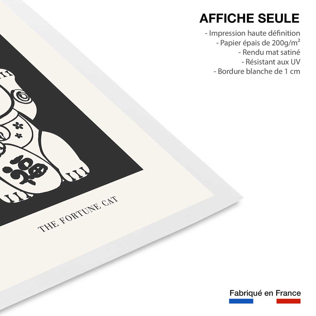 Affiche enfant manekineko affiche seule, HEXOA
