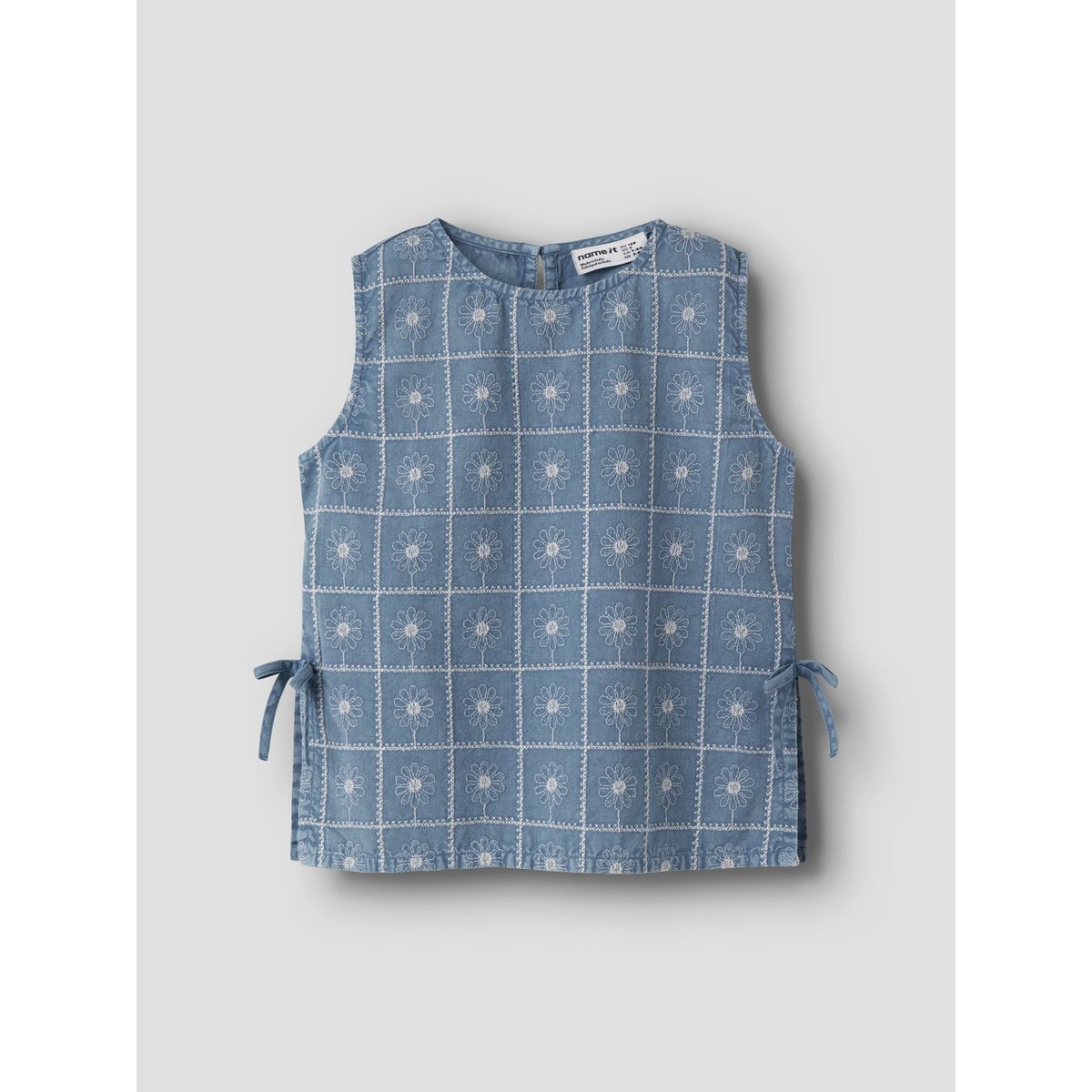 Top bleu - faded denim1, NAME IT