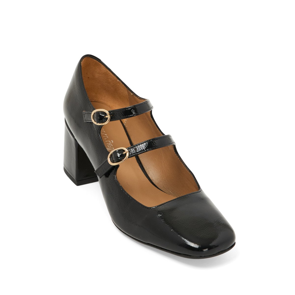 Escarpin en cuir IRVING noir, MELLOW YELLOW