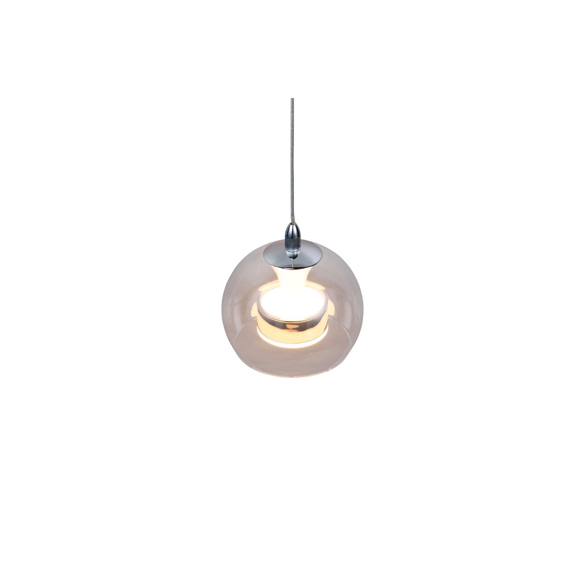Suspension en verre design, D.20 , FLYNT transparent, TRIO