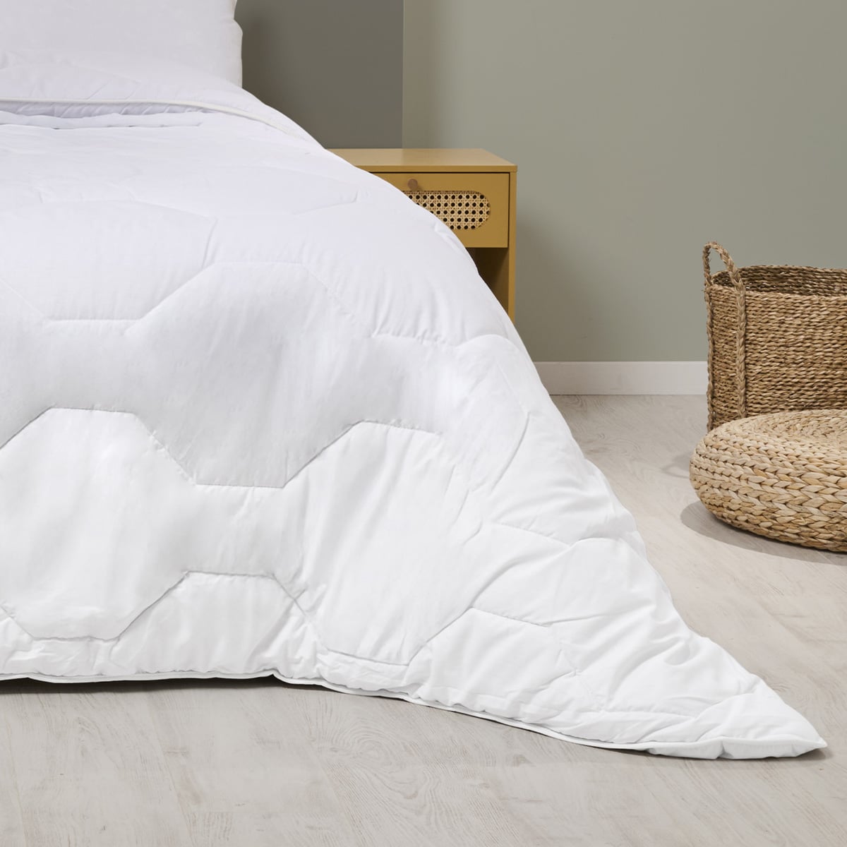Pack Hôtel Couette Très Chaude + Oreiller(s) Qualité Percale blanc, BLEU CALIN