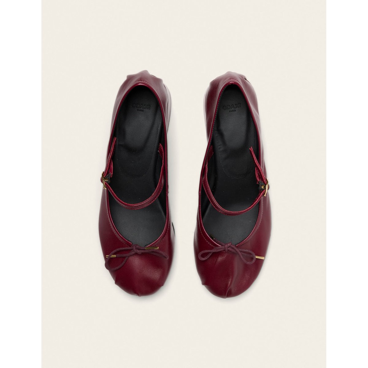 Escarpins TOVIA cuir bordeaux, ODAJE