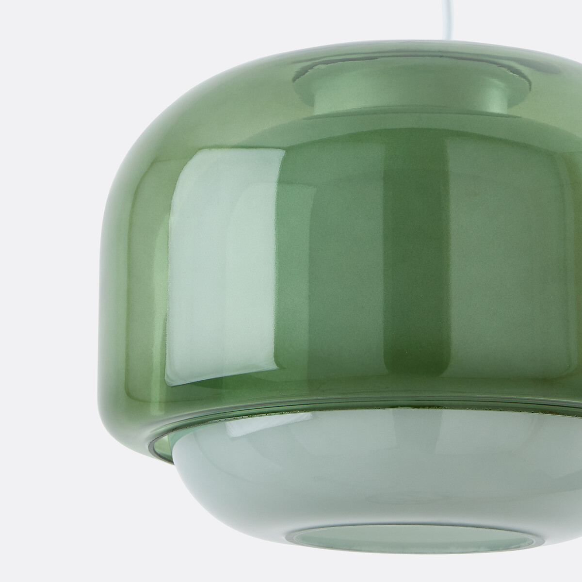 Suspension en verre coloré diamètre 30,5 cm, KINOKO vert, LA REDOUTE INTERIEURS