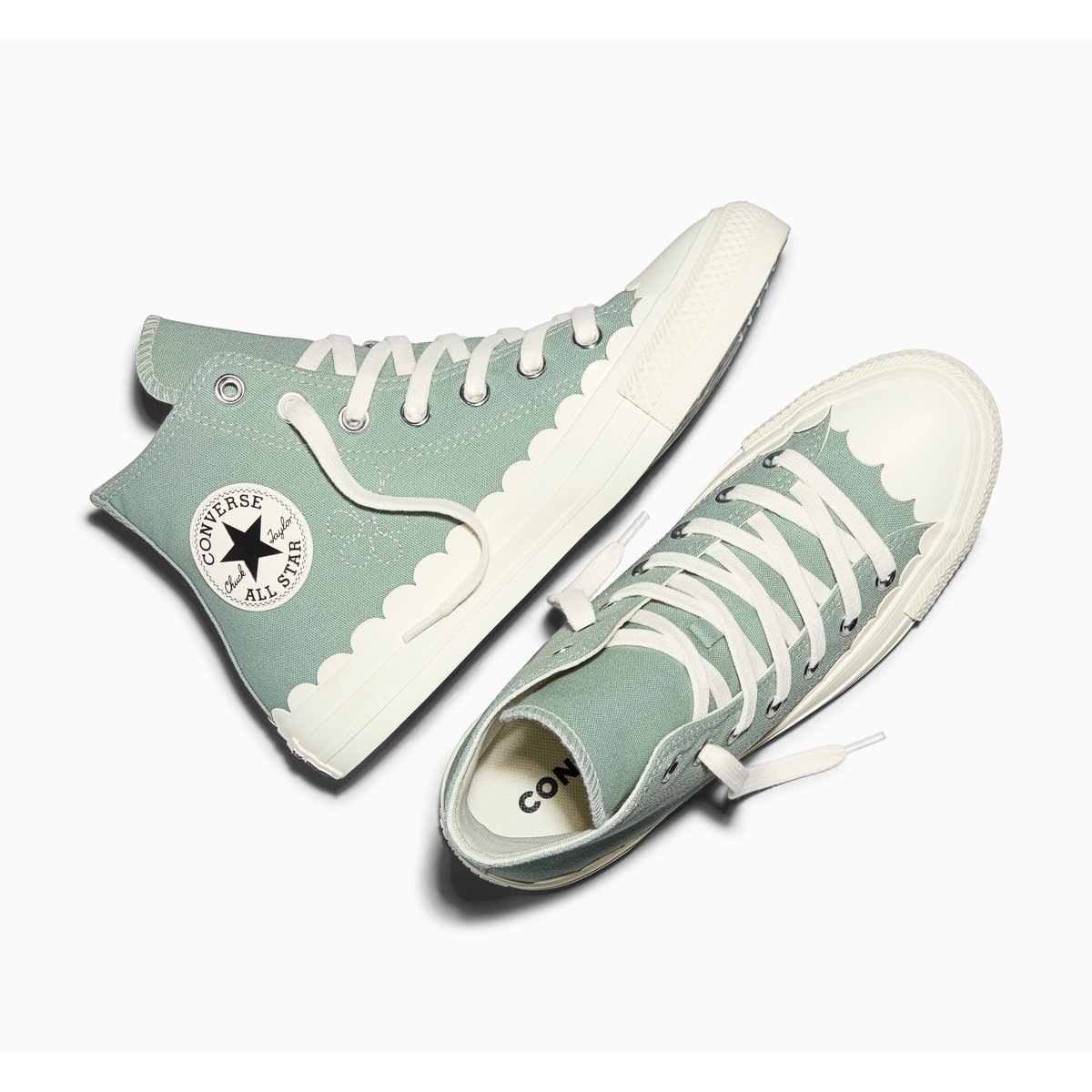 Baskets CHUCK TAYLOR ALL STAR PETAL POP thyme again/egret/egret, CONVERSE