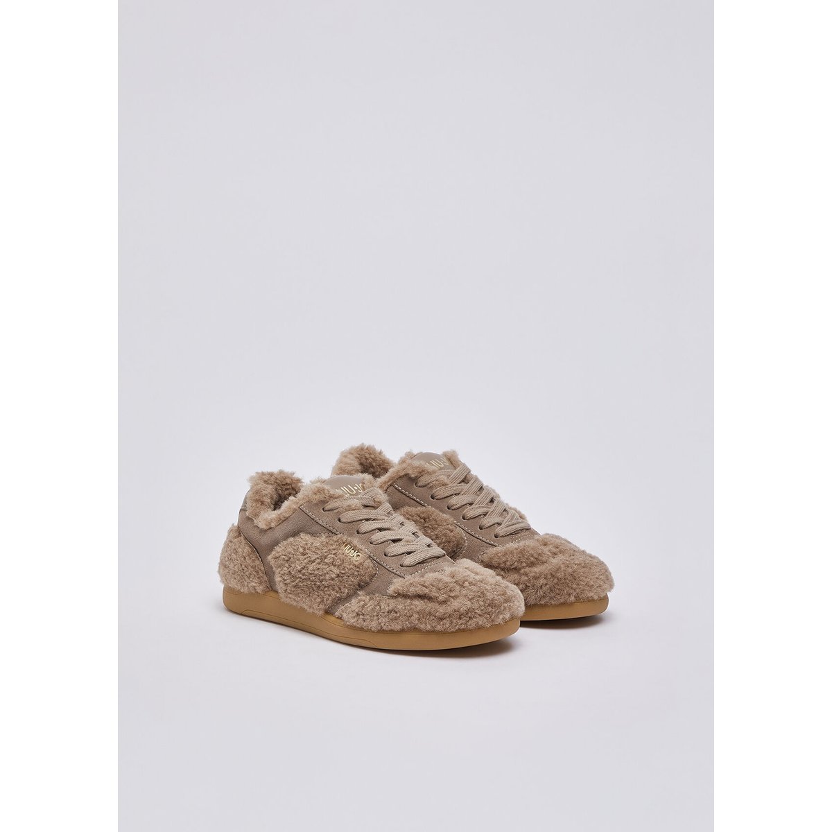Sneakers en tissu teddy havane, LIU JO