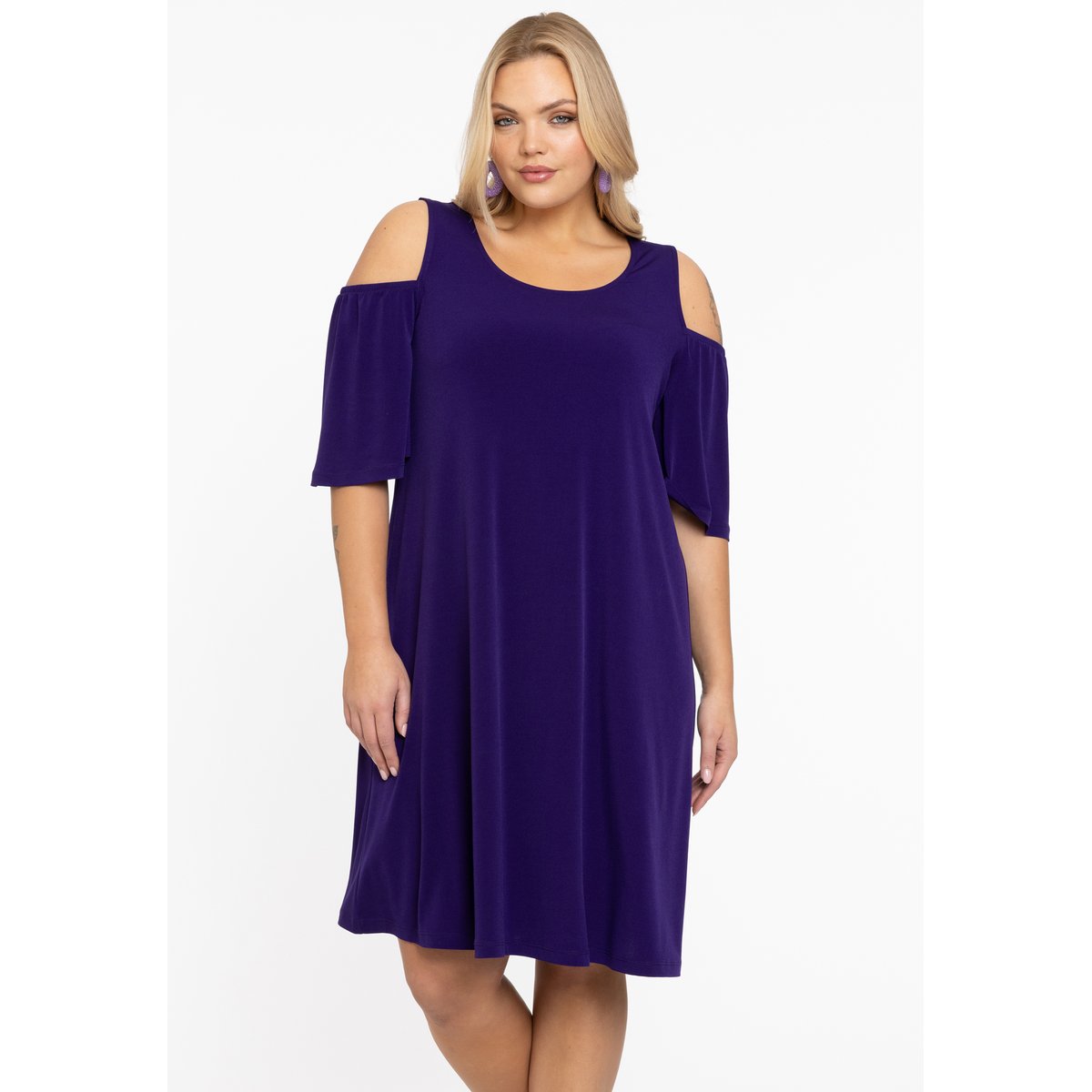 Robe avec découpe / découpes violet, YOEK