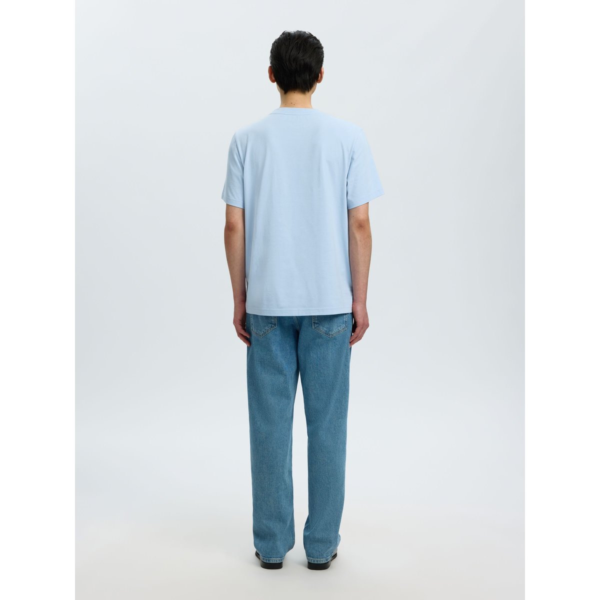 T-Shirt cashmere blue, SELECTED