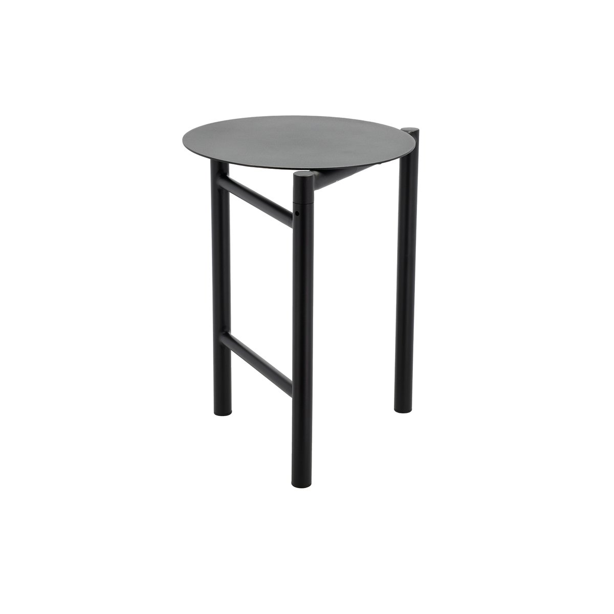 Tabouret pliable DISC noir, ZONE DENMARK