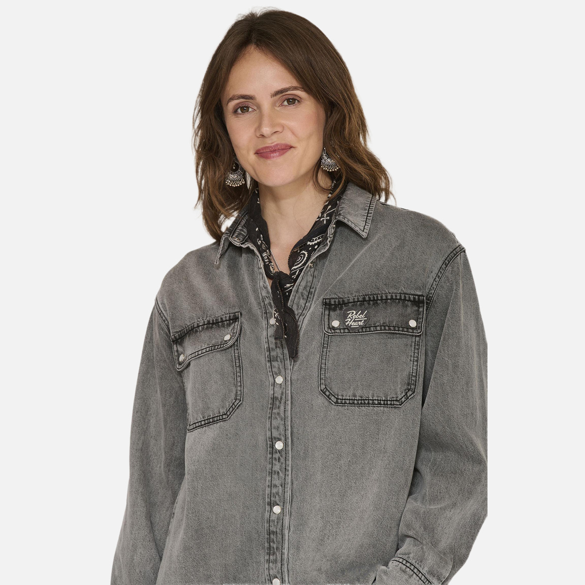Chemise CATUS grey, MKT STUDIO