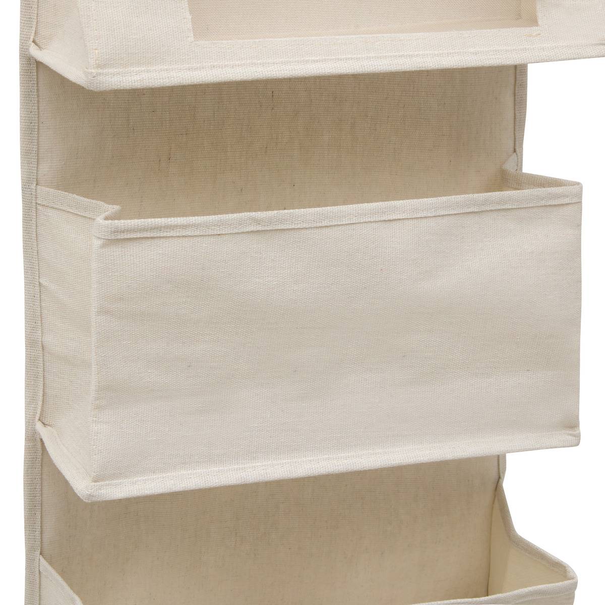 Rangement porte rectangulaire en tissu DRESSY PLUS beige, 5FIVE SIMPLY SMART