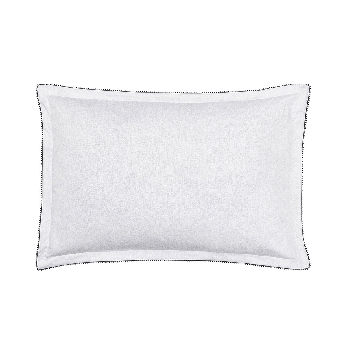 Taie d'oreiller imprimée en satin de coton bio, CHARME noir et blanc, ALEXANDRE TURPAULT