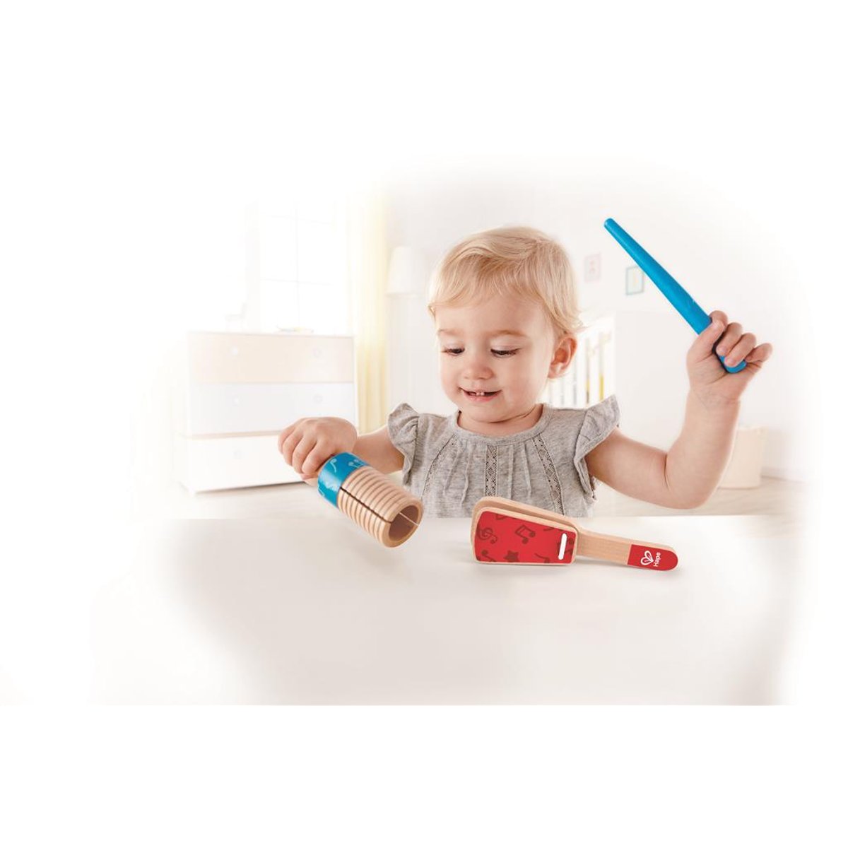 Duo de percussions rouge, HAPE TOYS