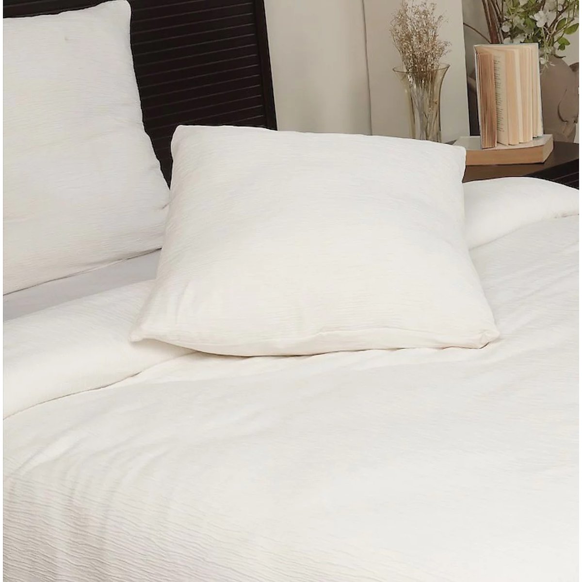 Parure de lit Gaze de microfibre Delicieuse blanc, EDEN
