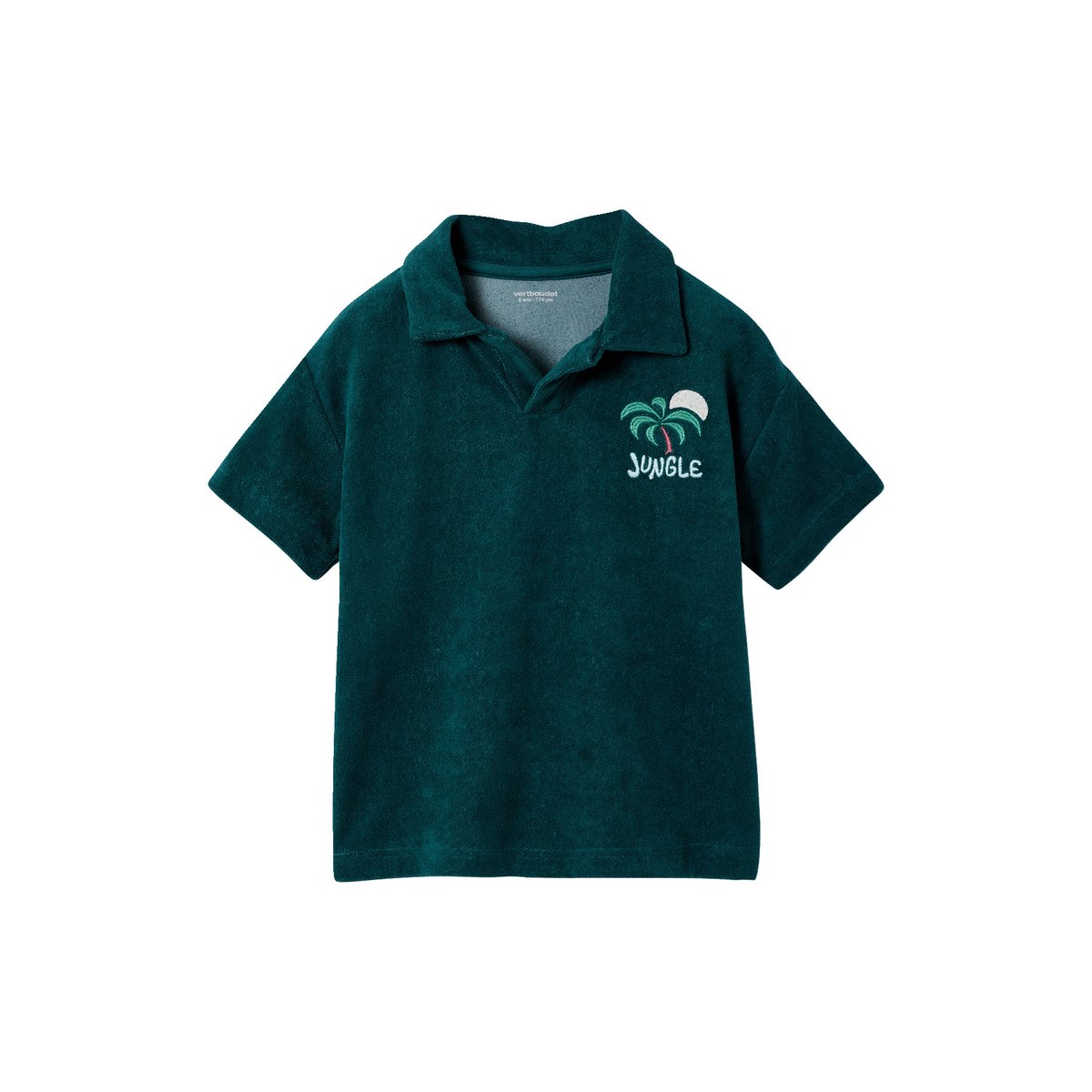 Polo manches courtes vert sapin, VERTBAUDET