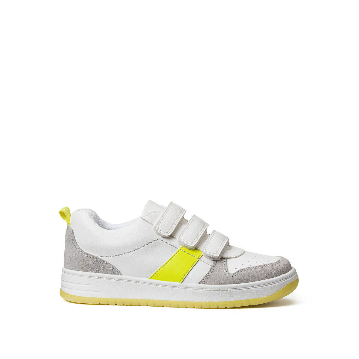Kids Trainers with Touch 'n' Close Fastening white, LA REDOUTE COLLECTIONS