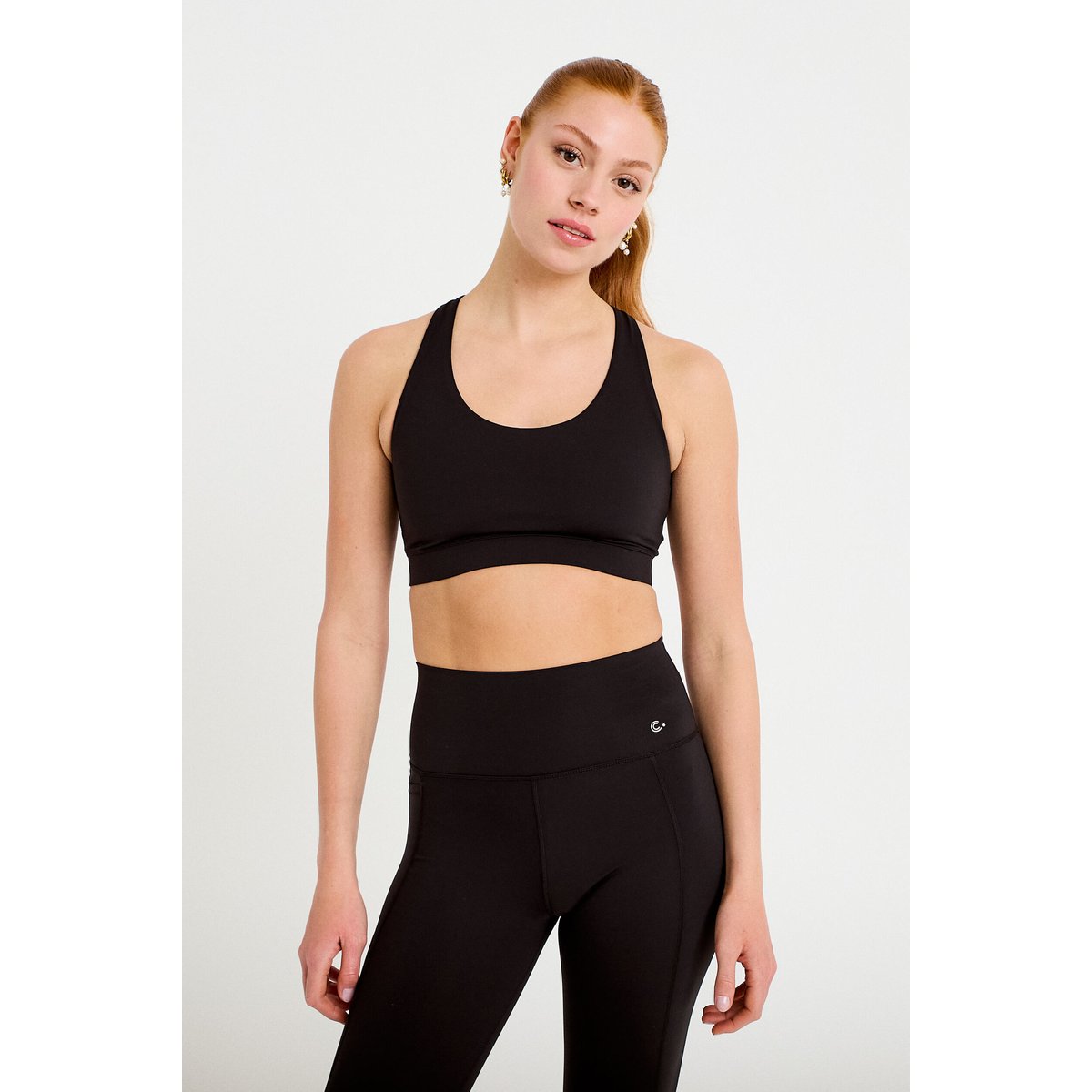 Brassière de sport fines bretelles noir, CACHE CACHE